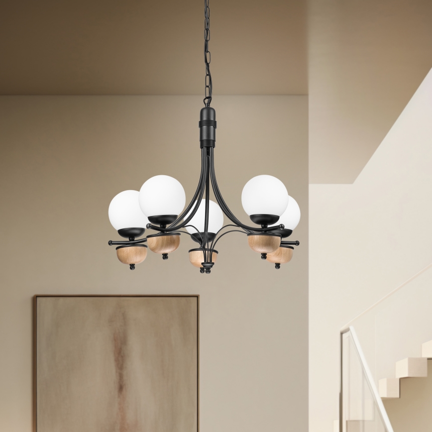 Brilagi - Luster na lancu COTTAGE 5xG9/40W/230V bukva/bijela