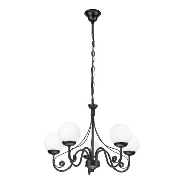 Brilagi - Luster na lancu COTTAGE 5xG9/40W/230V crna/bijela