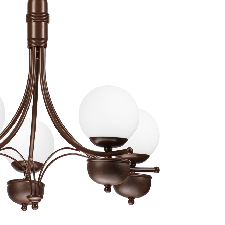 Brilagi - Luster na lancu COTTAGE 5xG9/40W/230V hrast/bijela