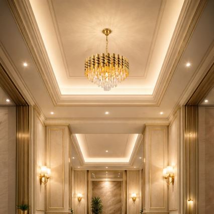 Brilagi - Luster na lancu CRISTAL 5xE14/40W/230V promjer 38 cm