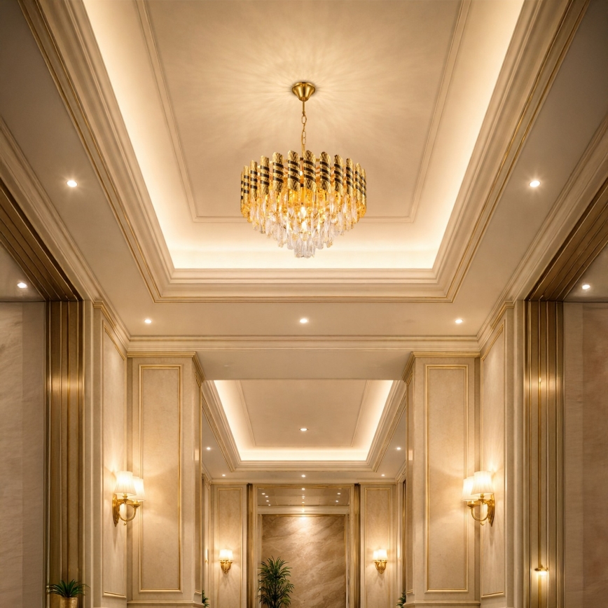 Brilagi - Luster na lancu CRISTAL 5xE14/40W/230V promjer 38 cm