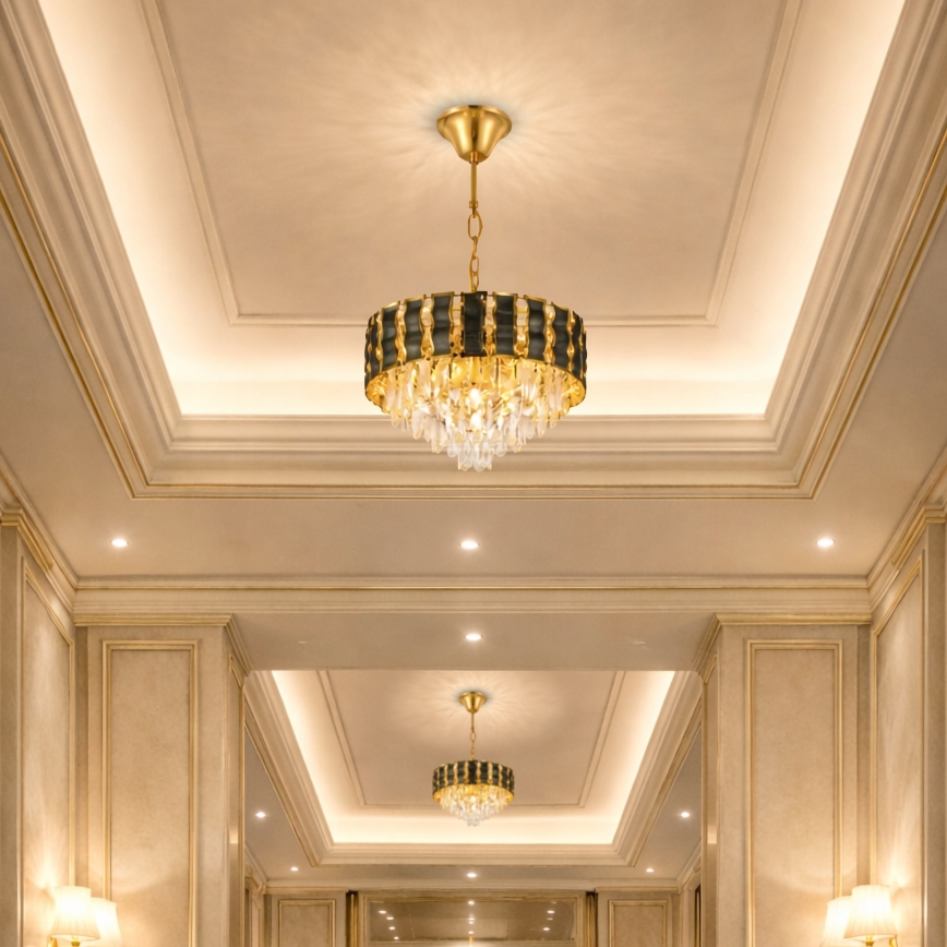 Brilagi - Luster na lancu CRISTAL 5xE14/40W/230V Ø 38 cm