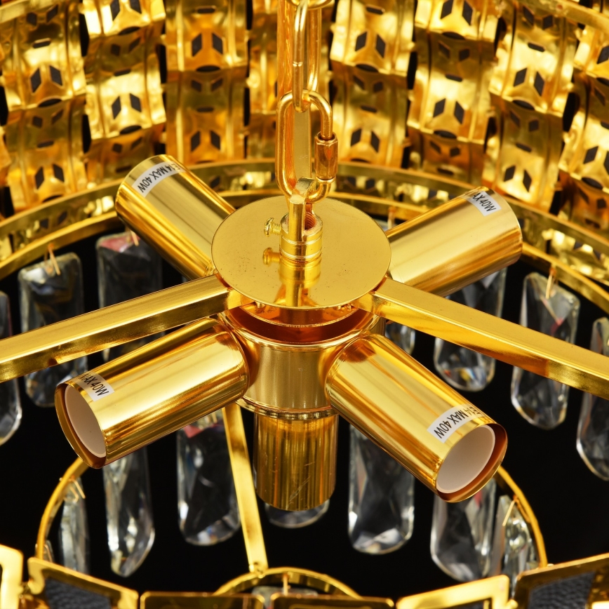 Brilagi - Luster na lancu CRISTAL 5xE14/40W/230V Ø 38 cm