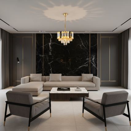 Brilagi - Luster na lancu CRISTAL 5xE14/40W/230V Ø 38 cm