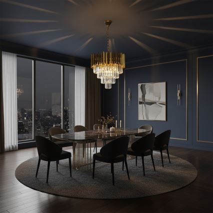 Brilagi - Luster na lancu CRISTAL 5xE14/40W/230V Ø 45 cm