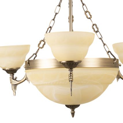 BRILAGI - Luster na lancu DAHLIA 6xE27/40W/230V Ø 74 cm mesing