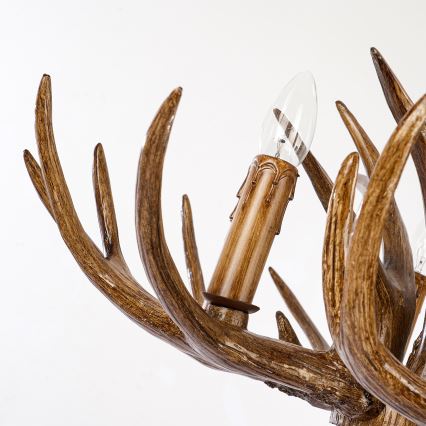 Brilagi - Luster na lancu DEER 6xE14/10W/230V Ø 70 cm u obliku rogovlja