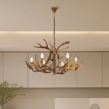 Brilagi - Luster na lancu DEER 6xE14/10W/230V Ø 80 cm