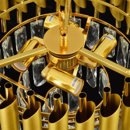 Brilagi - Luster na lancu ECLIPSE 5xE14/10W/230V Ø 38 cm zlatni