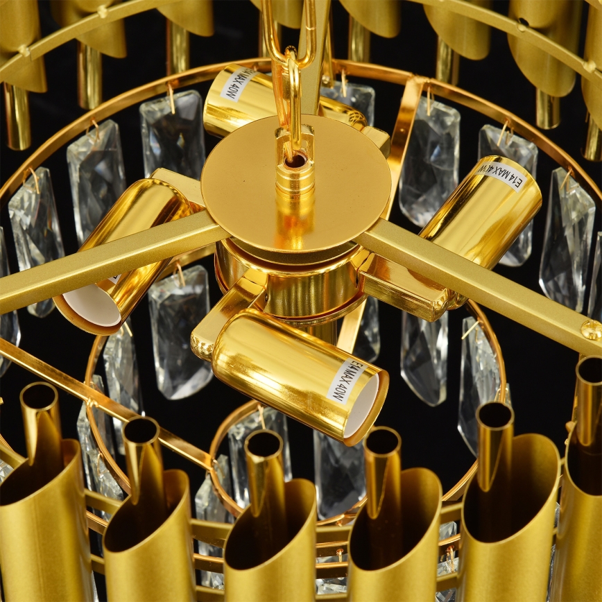 Brilagi - Luster na lancu ECLIPSE 5xE14/10W/230V Ø 38 cm zlatni