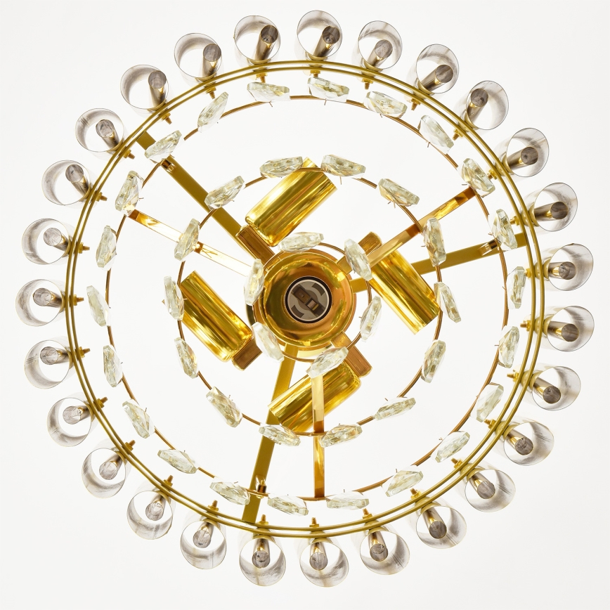 Brilagi - Luster na lancu ECLIPSE 5xE14/10W/230V Ø 38 cm zlatni