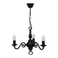 Brilagi - Luster na lancu IMPERO 3xE14/60W/230V crni