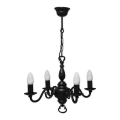 Brilagi - Luster na lancu IMPERO 4xE14/60W/230V crni
