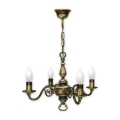 Brilagi - Luster na lancu IMPERO 4xE14/60W/230V mesing