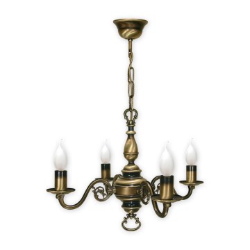 Brilagi - Luster na lancu IMPERO 4xE14/60W/230V mesing