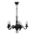 Brilagi - Luster na lancu IMPERO 5xE14/60W/230V crni