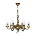 Brilagi - Luster na lancu IMPERO 6xE14/60W/230V mesing