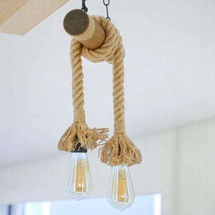 Brilagi - Luster na lancu KOS 2xE27/60W/230V bukva