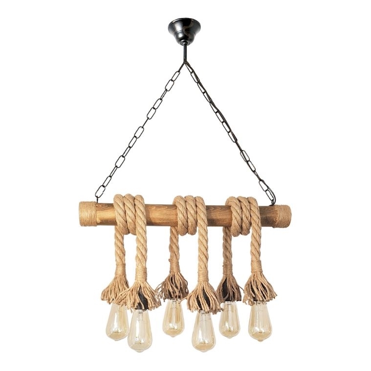 Brilagi - Luster na lancu KOS 6xE27/60W/230V bukva