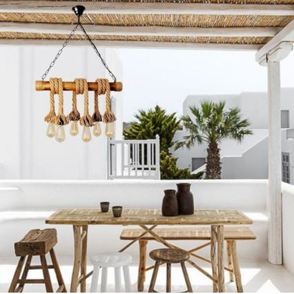 Brilagi - Luster na lancu KOS 6xE27/60W/230V bukva