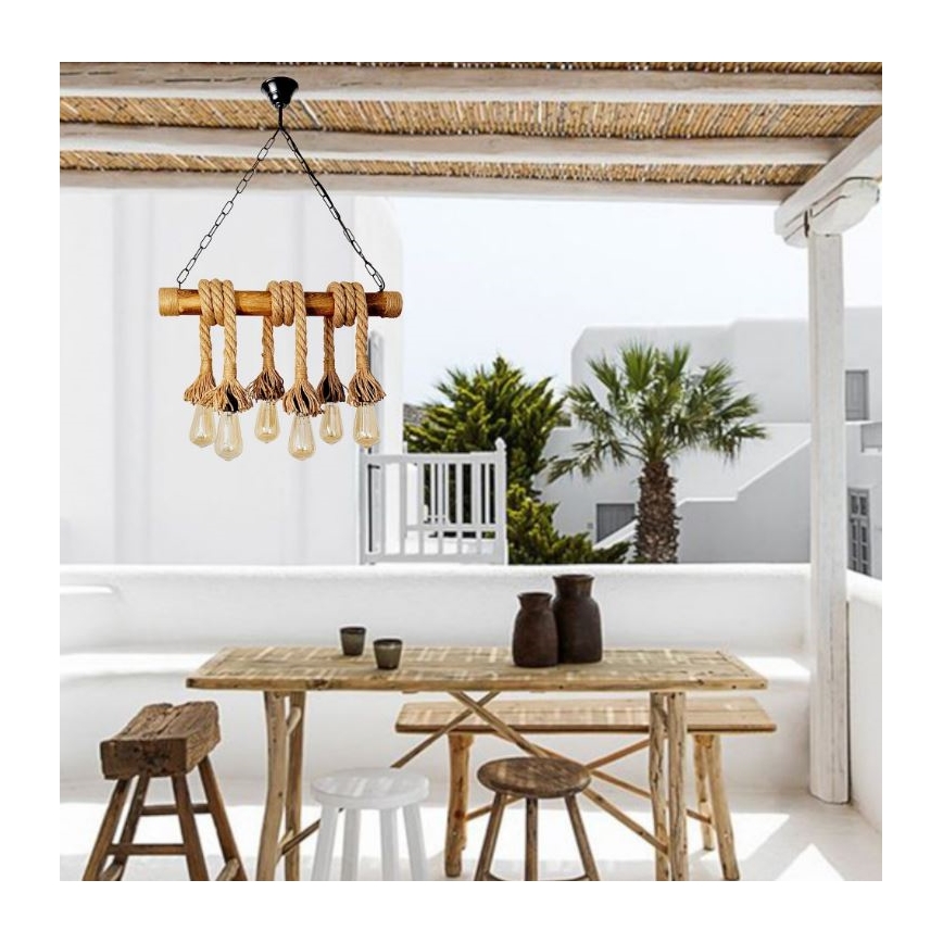 Brilagi - Luster na lancu KOS 6xE27/60W/230V bukva