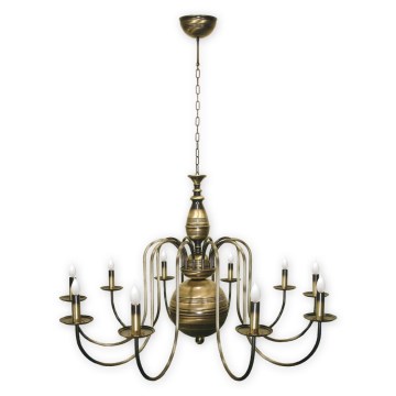 Brilagi - Luster na lancu OPERA MAX 10xE14/60W/230V mesing