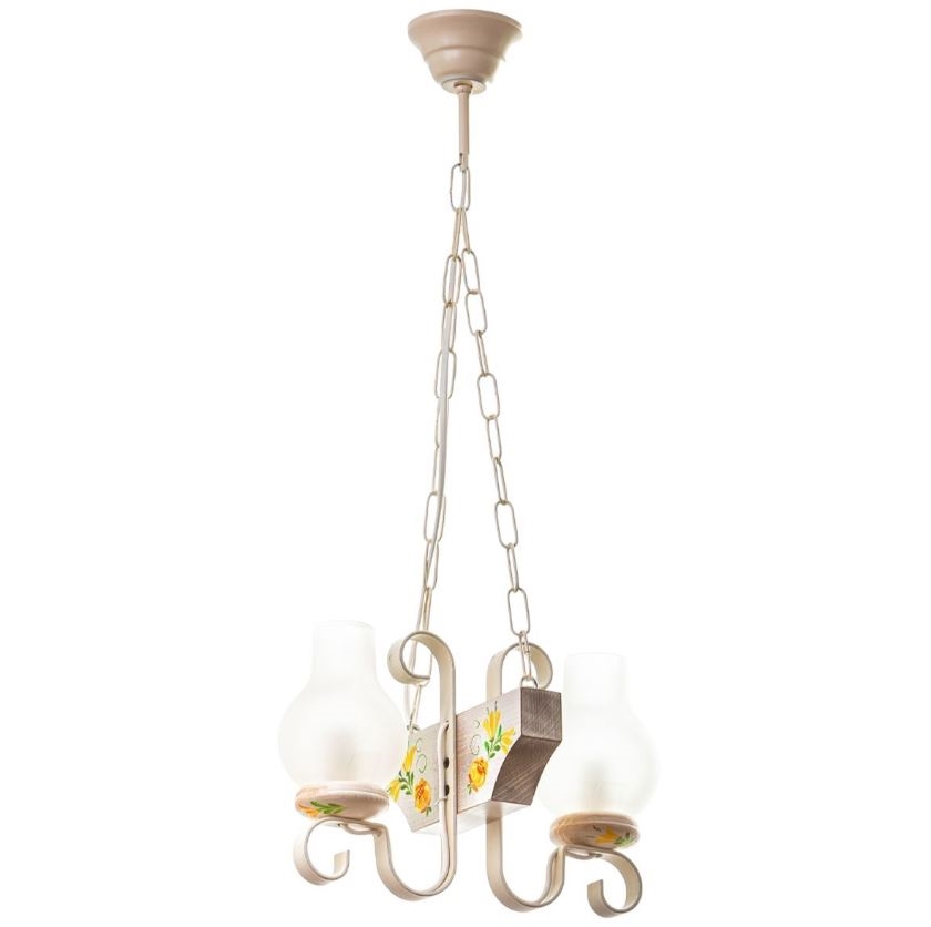 Brilagi - Luster na lancu QUEEN 2xE14/40W/230V bukva/krem