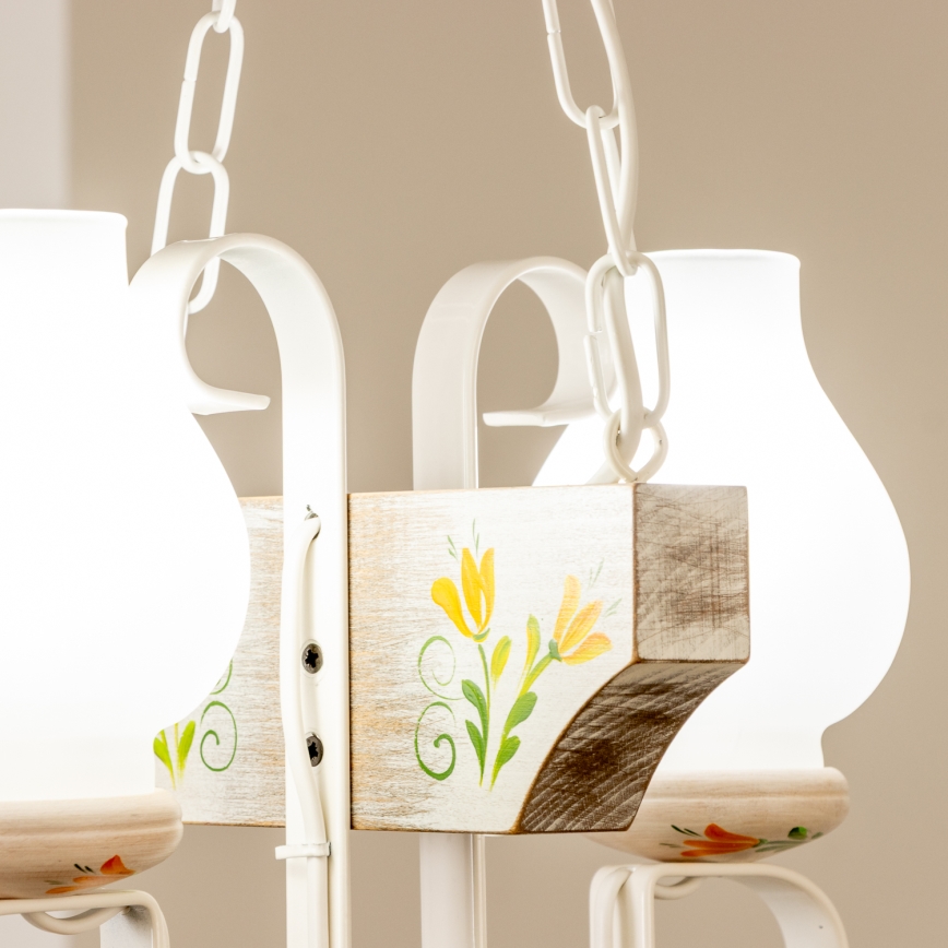 Brilagi - Luster na lancu QUEEN 2xE14/40W/230V bukva/krem