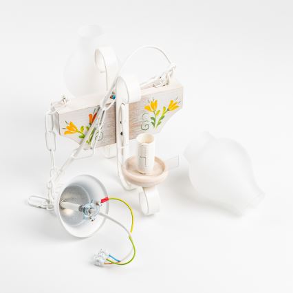 Brilagi - Luster na lancu QUEEN 2xE14/40W/230V bukva/krem