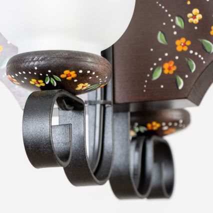 Brilagi - Luster na lancu QUEEN 2xE14/40W/230V bukva/wenge