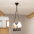 Brilagi - Luster na lancu QUEEN 2xE14/40W/230V hrast