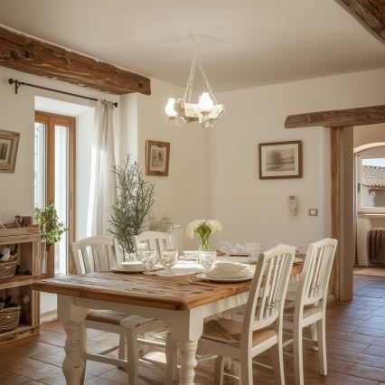 Brilagi - Luster na lancu QUEEN 3xE14/40W/230V buk/krem