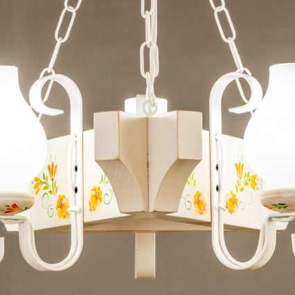 Brilagi - Luster na lancu QUEEN 3xE14/40W/230V buk/krem