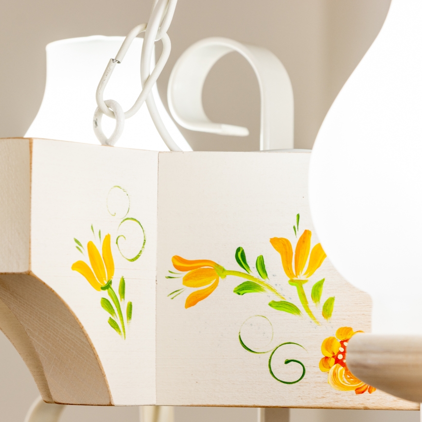 Brilagi - Luster na lancu QUEEN 3xE14/40W/230V buk/krem