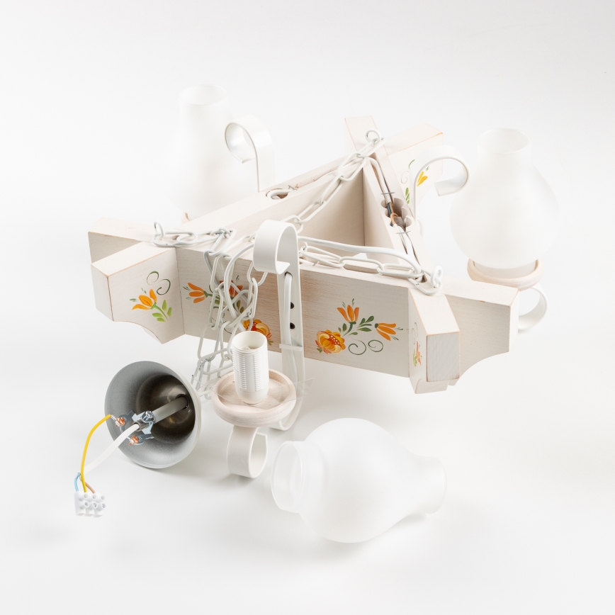 Brilagi - Luster na lancu QUEEN 3xE14/40W/230V buk/krem