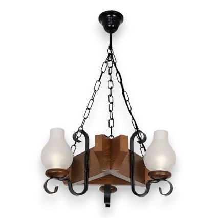 Brilagi - Luster na lancu QUEEN 3xE14/40W/230V bukva/orah