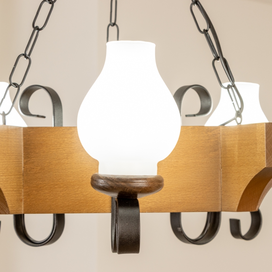 Brilagi - Luster na lancu QUEEN 3xE14/40W/230V bukva/orah