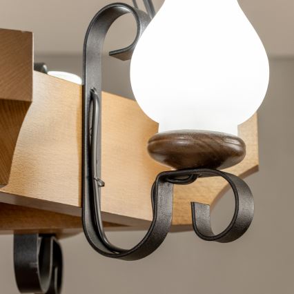 Brilagi - Luster na lancu QUEEN 3xE14/40W/230V bukva/orah