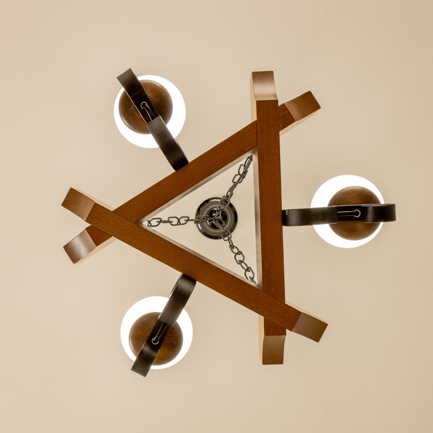 Brilagi - Luster na lancu QUEEN 3xE14/40W/230V bukva/orah