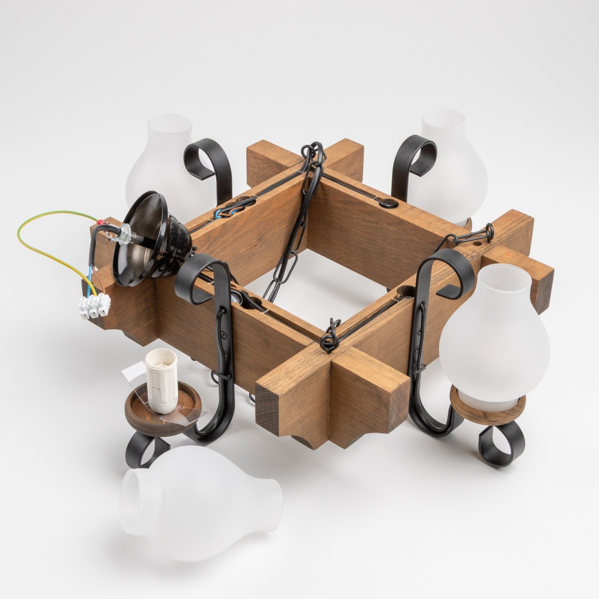 Brilagi - Luster na lancu QUEEN 4xE14/40W/230V bukva