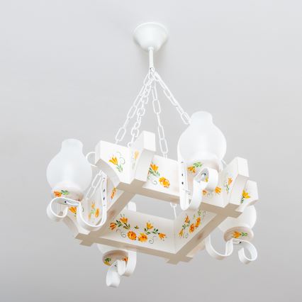 Brilagi - Luster na lancu QUEEN 4xE14/40W/230V bukva/krem