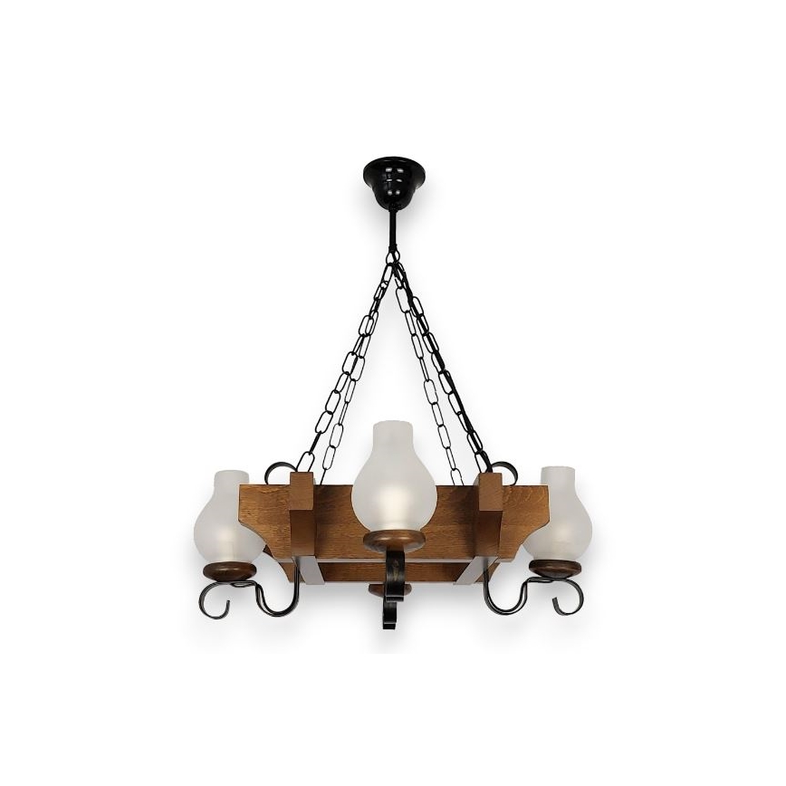 Brilagi - Luster na lancu QUEEN 4xE14/40W/230V bukva/orah