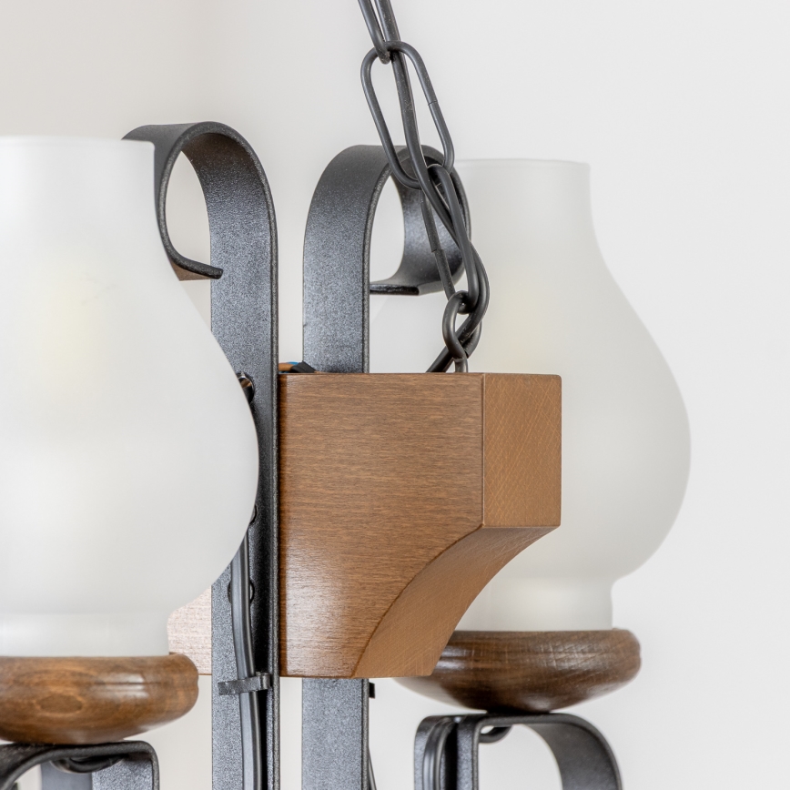 Brilagi - Luster na lancu QUEEN 4xE14/40W/230V bukva/orah