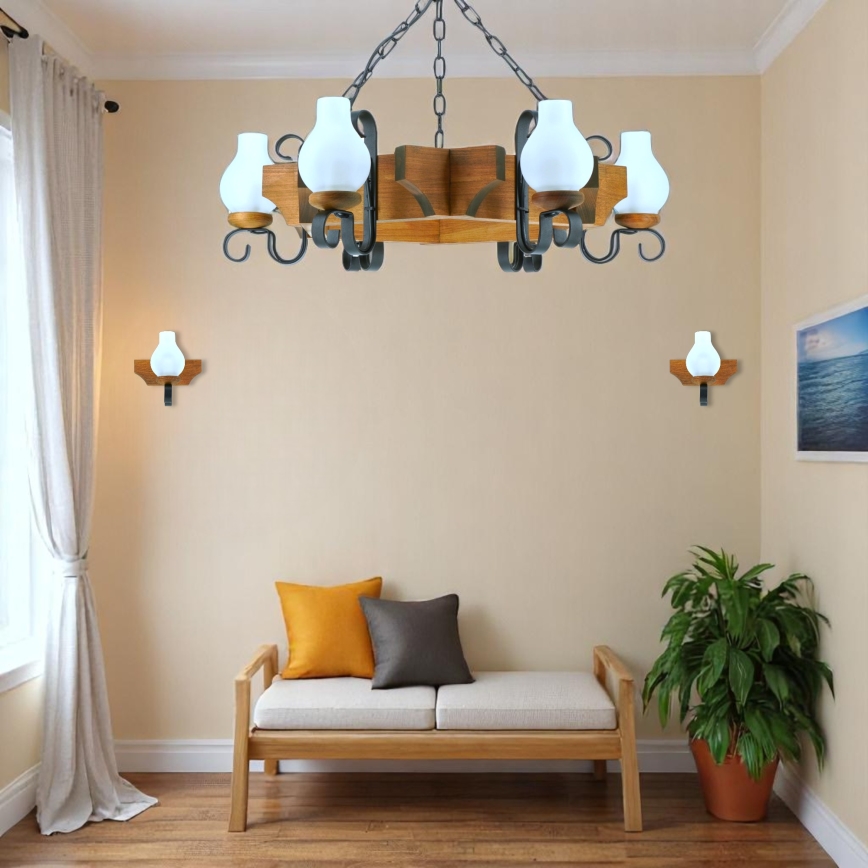 Brilagi - Luster na lancu QUEEN 6xE14/40W/230V bukva