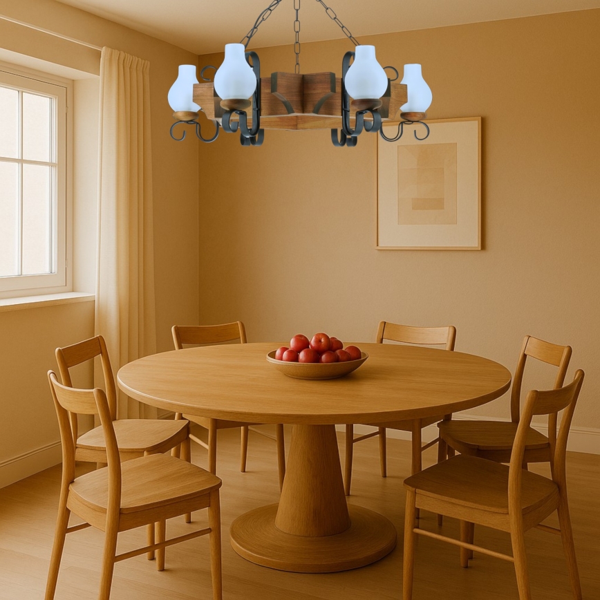 Brilagi - Luster na lancu QUEEN 6xE14/40W/230V bukva