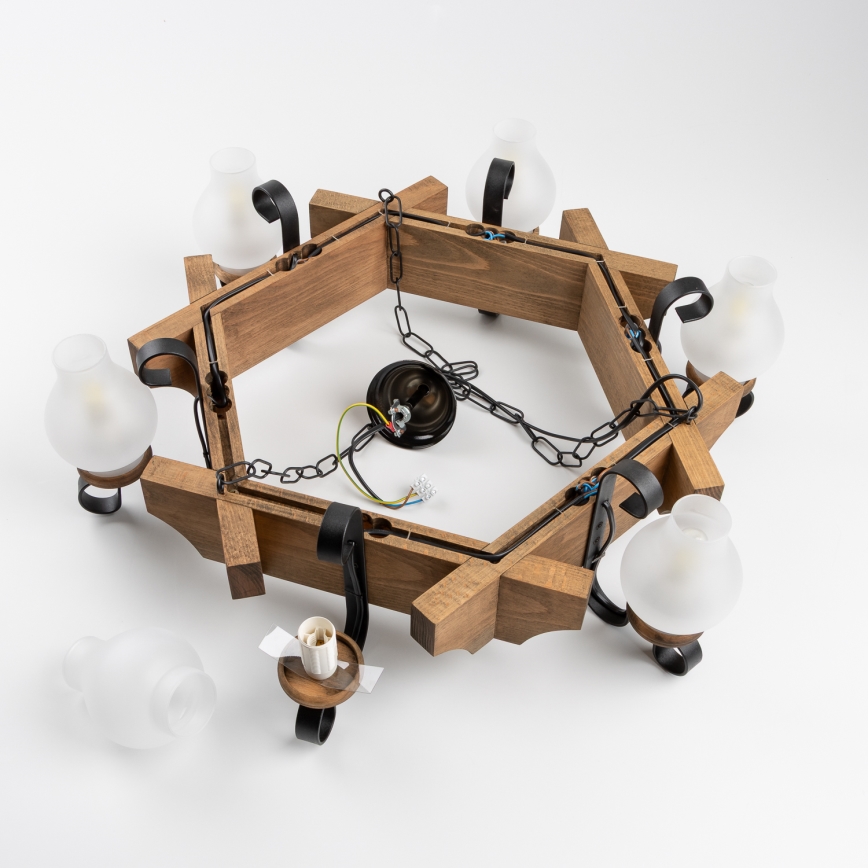 Brilagi - Luster na lancu QUEEN 6xE14/40W/230V bukva