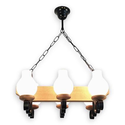 Brilagi - Luster na lancu QUEEN 6xE14/40W/230V bukva