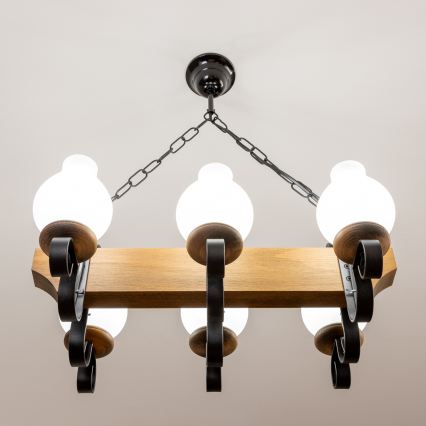 Brilagi - Luster na lancu QUEEN 6xE14/40W/230V bukva