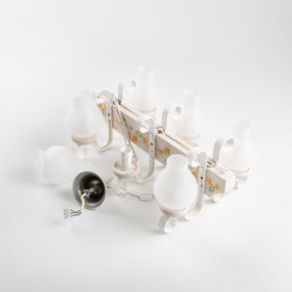 Brilagi - Luster na lancu QUEEN 6xE14/40W/230V bukva/krem