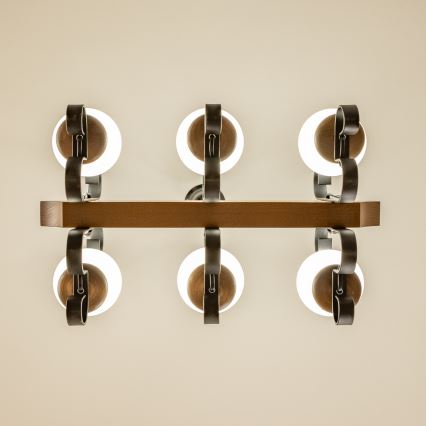 Brilagi - Luster na lancu QUEEN 6xE14/40W/230V bukva/orah